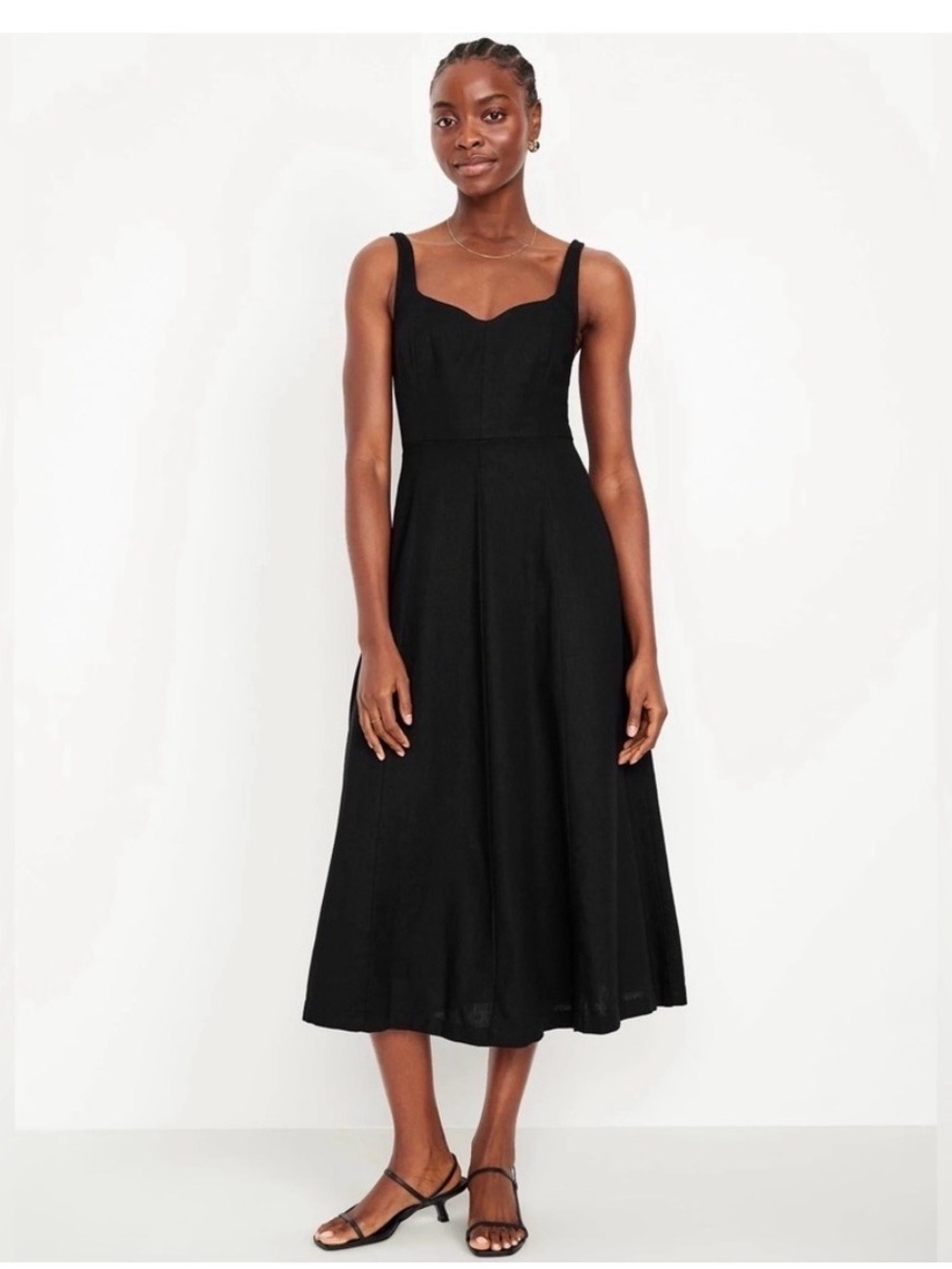 Fit and Flare Linen Dress, size Small